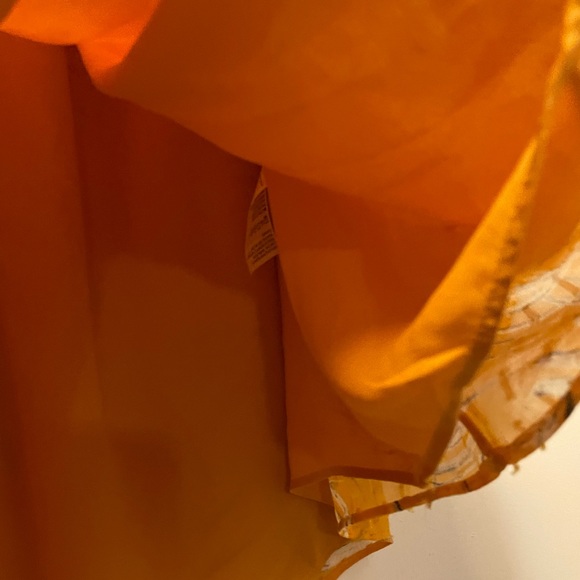 White House Black Market Women’s Yellow Flowy Shirt Size XL - Picture 10 of 12